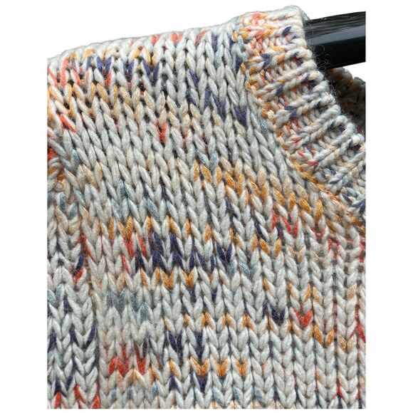 Gap ivory multicolor marled pullover sweater wool blend size Medium M - Picture 7 of 12